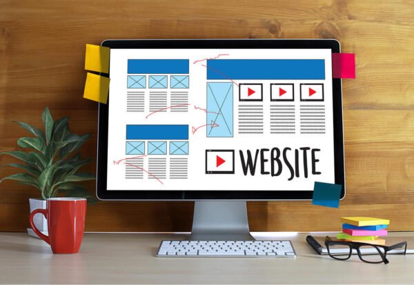 Web Design layout sketch drawing Software Media WWW and Graphic Layout Website development project