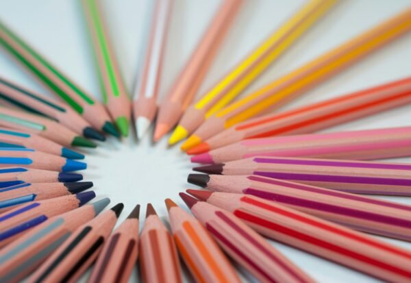 assorted-color pencil